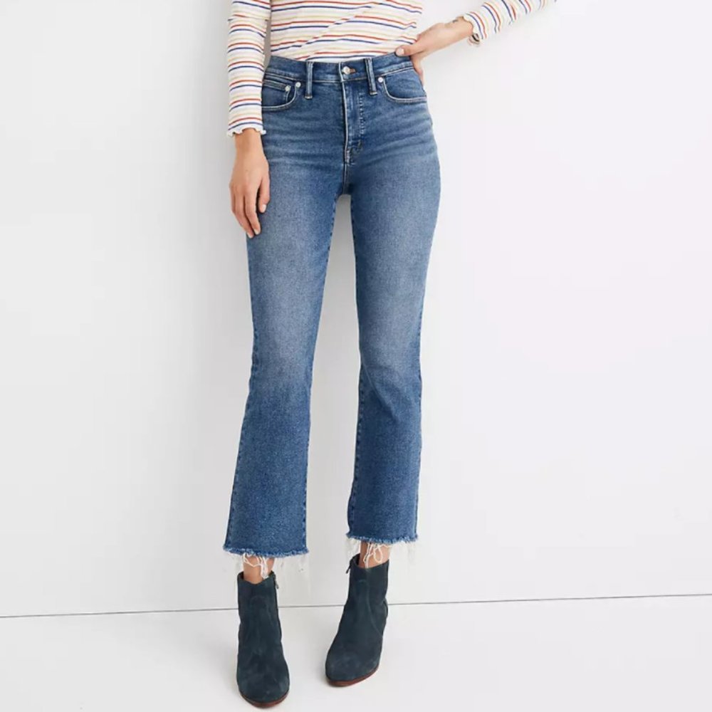 NWOT Madewell  Cali Demi-Boot Jeans in Fleetwood Wash